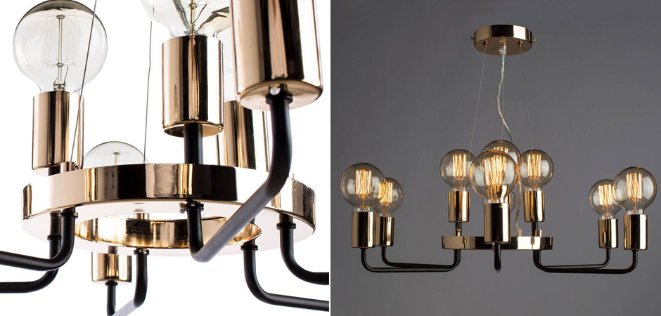 Люстра Loft Industrial Glossy Gold Люстра Loft Industrial Glossy Gold - Loft-Concept в Самаре