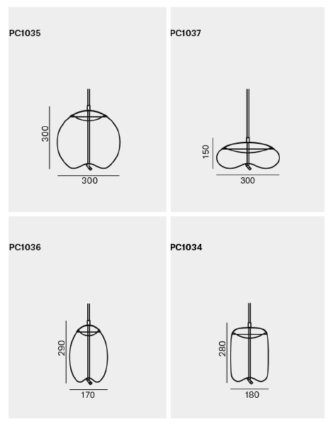 Подвесной светильник KNOT Small Gray glass в Самаре