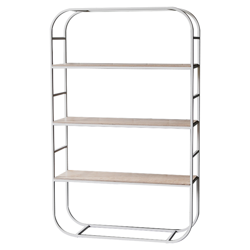 Стеллаж Parson Industrial Metal Rust Rack Белый Древесина в Самаре | Loft Concept 