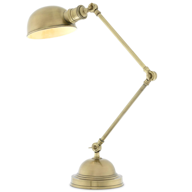 Настольная лампа Eichholtz Desk Lamp Soho Винтажная латунь Латунь в Самаре | Loft Concept 