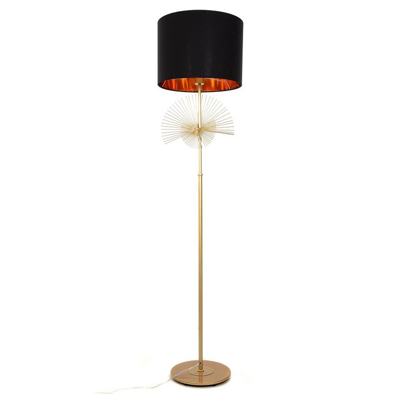 Торшер Genoveva Floor lamp black Черный Золотой в Самаре | Loft Concept 