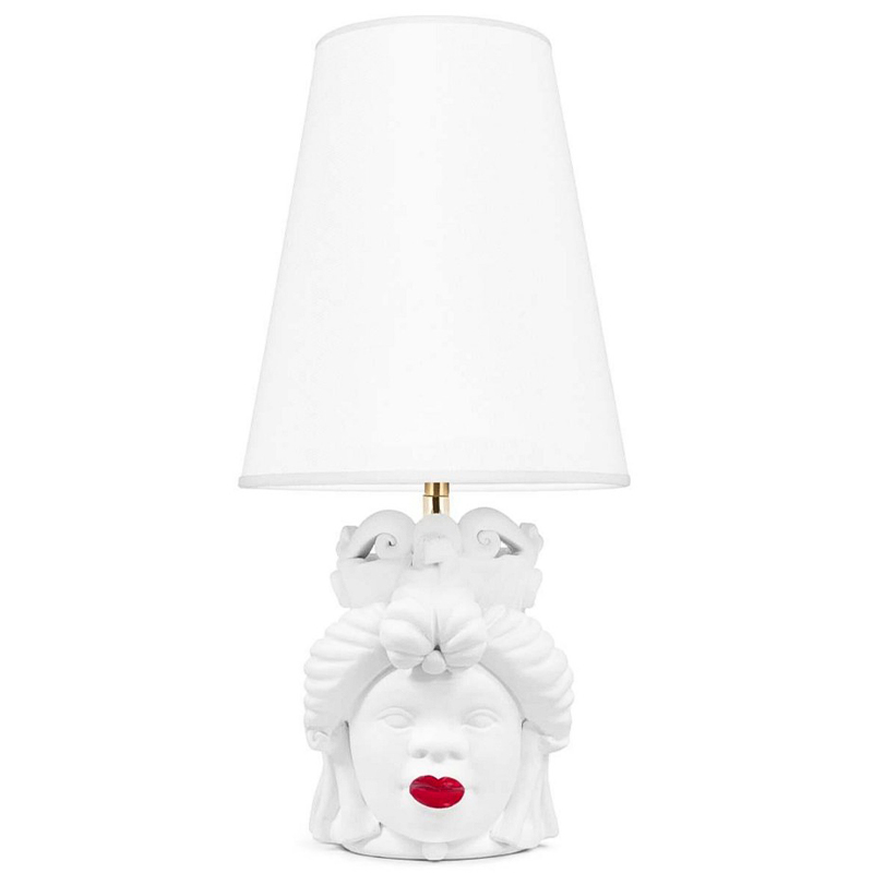 Настольная лампа Table Lamp Moro Lady Small Lipstick White Белый Красный в Самаре | Loft Concept 