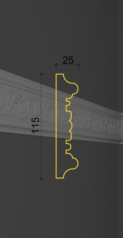 Молдинг с орнаментом MO-08 в Самаре