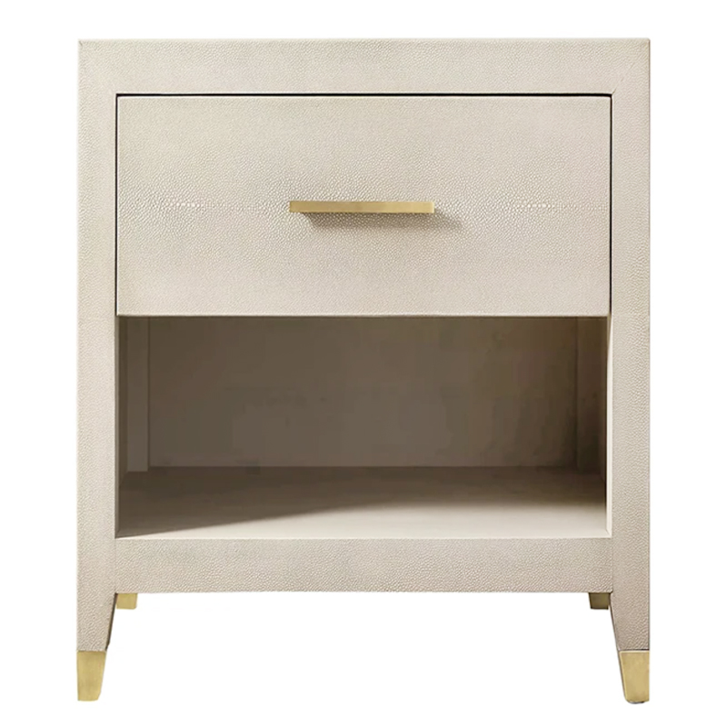 Charles Stingray Ivory Bedside table Тумбочка скат Золотой ivory ( слоновая кость ) в Самаре | Loft Concept 