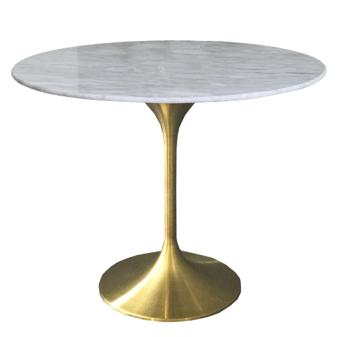Стол Tulip brass Латунь Серый (Gray) в Самаре | Loft Concept 