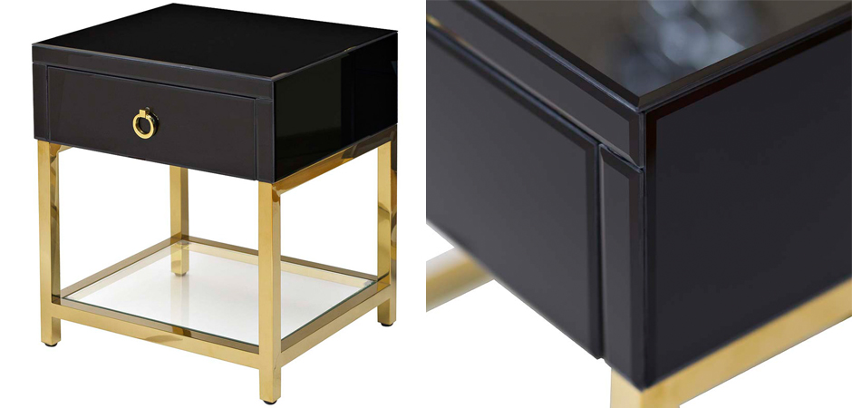 Тумба Black Gold Nightstand Тумба Black Gold Nightstand - Loft-Concept в Самаре