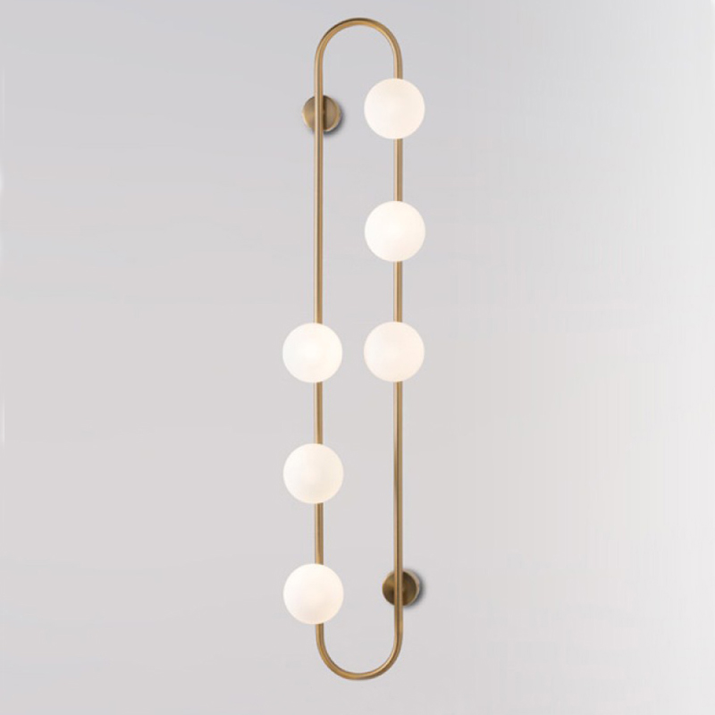 Бра HOOP WALL Lamp Gold 6 Золотой Белый в Самаре | Loft Concept 