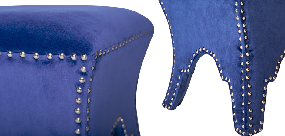 Пуф Pouf Blue Velor Пуф Pouf Blue Velor - Loft-Concept в Самаре
