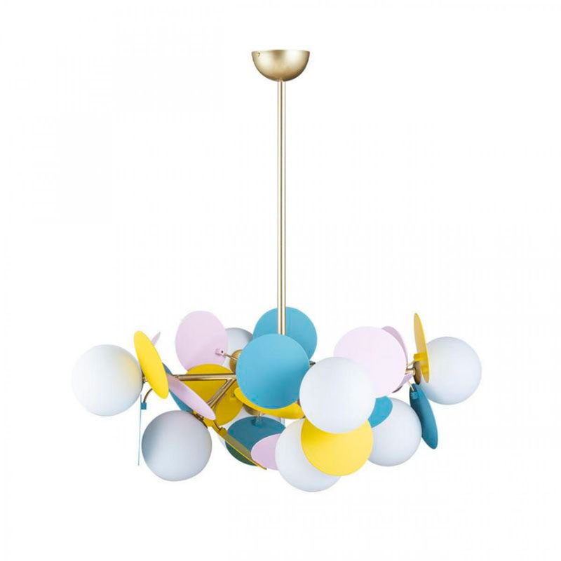 Люстра MATISSE Chandelier multicolor 8 ламп Мульти Золотой в Самаре | Loft Concept 