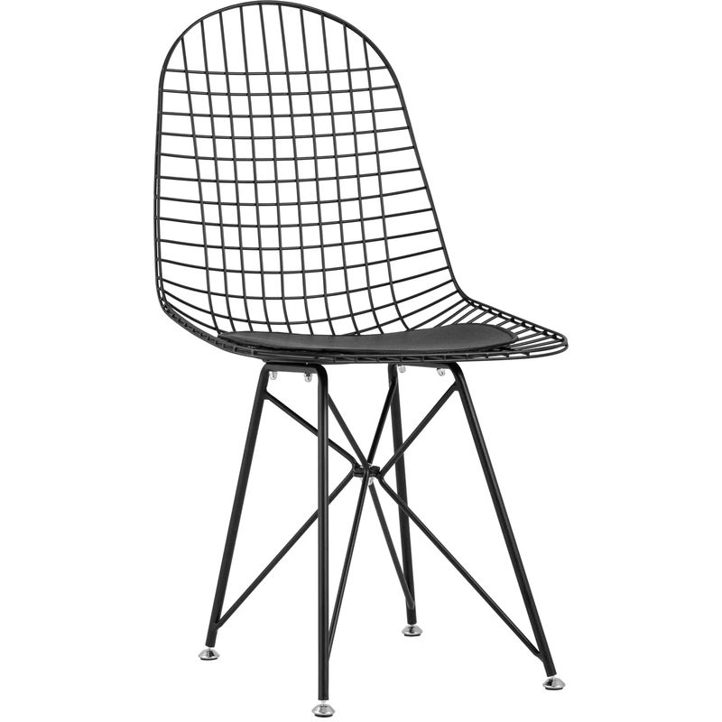 Стул Bertoia S Chair Черный Матовый Металл Черный в Самаре | Loft Concept 