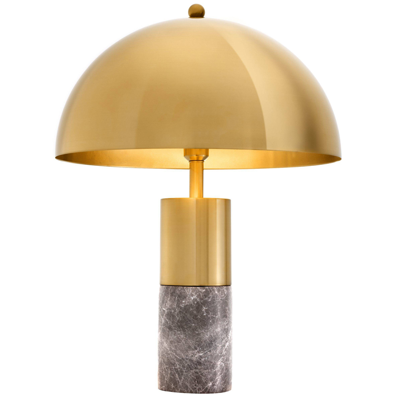 Настольная лампа Eichholtz Table Lamp Flair brass Латунь Серый в Самаре | Loft Concept 