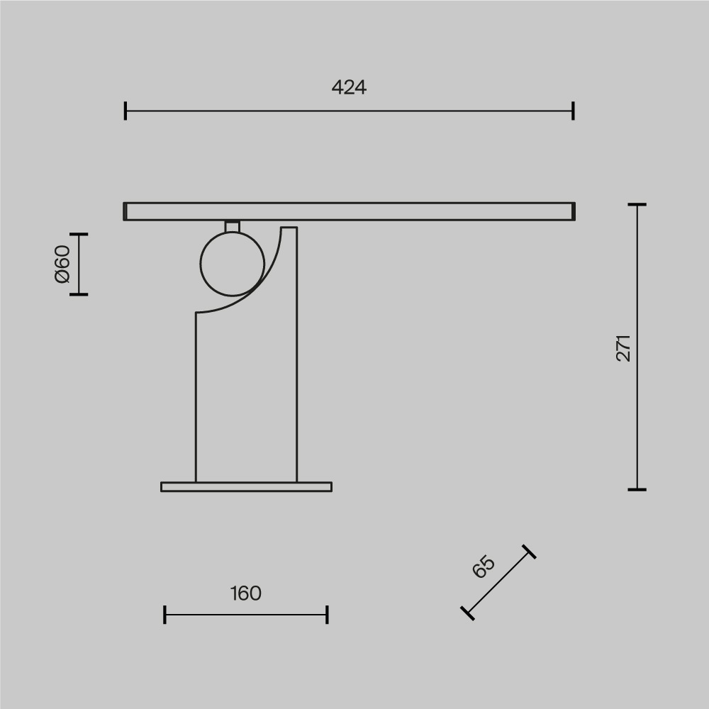 Настольный светильник Monumento 3000К 9Вт в Самаре