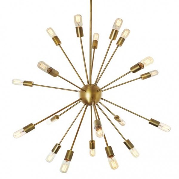 Люстра Sputnik Gold Chandelier  в Самаре | Loft Concept 