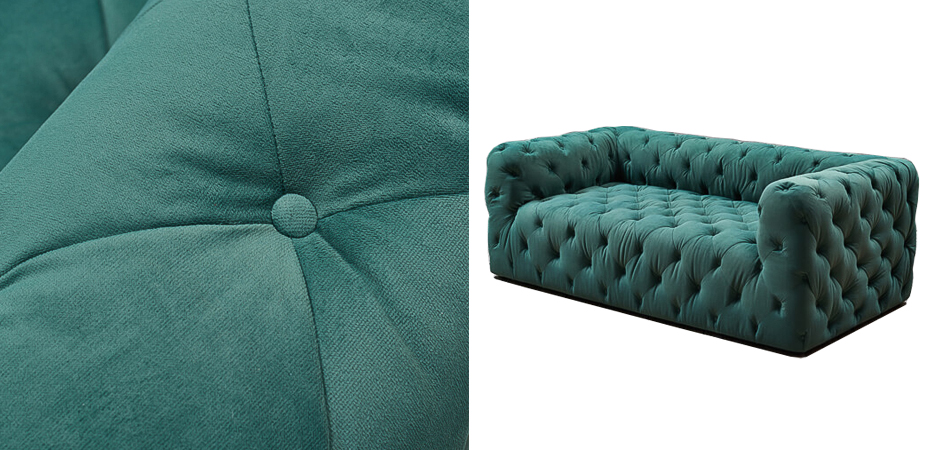 Диван Soho tufted green velor Диван Soho tufted green velor - Loft-Concept в Самаре
