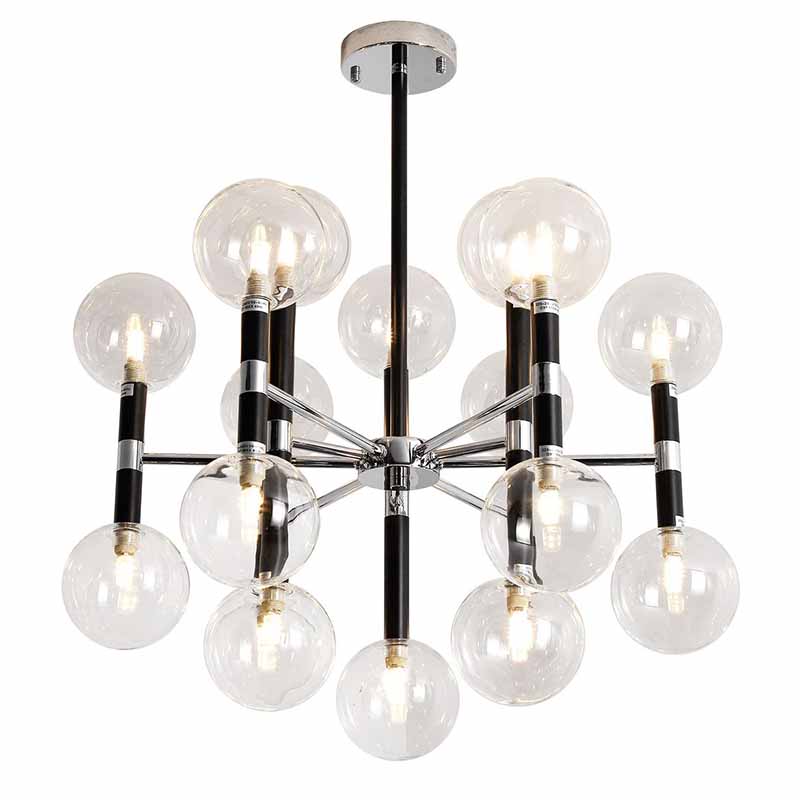 Люстра Danitza Chandelier Chrome Черный Хром в Самаре | Loft Concept 