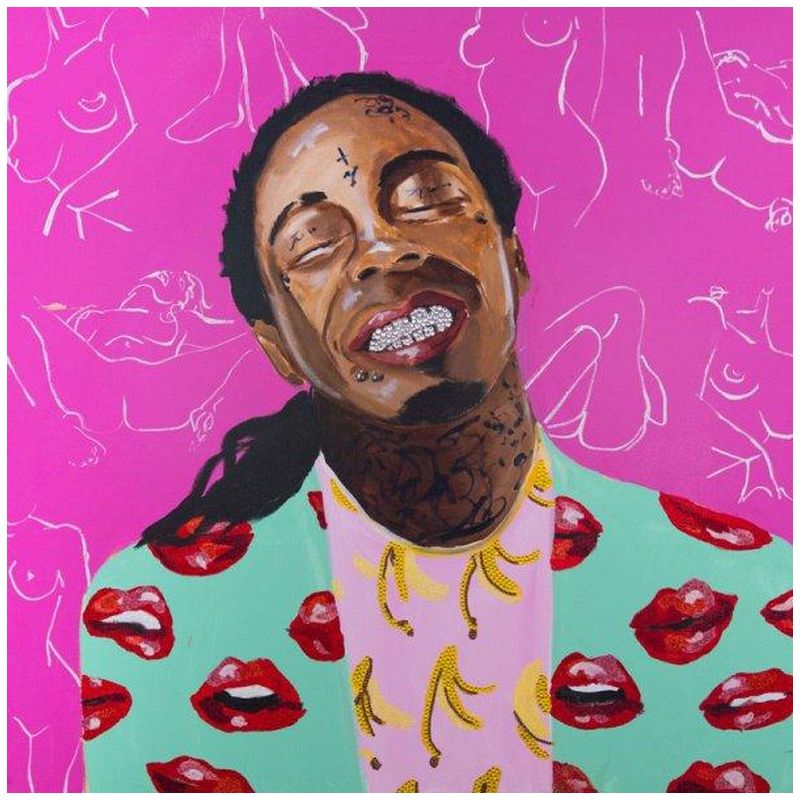 Картина Lil Wayne with Kama Sutra Wallpaper Мульти в Самаре | Loft Concept 