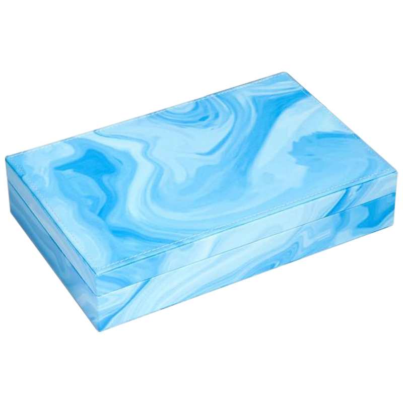 Шкатулка Marble Pattern Box blue Голубой в Самаре | Loft Concept 