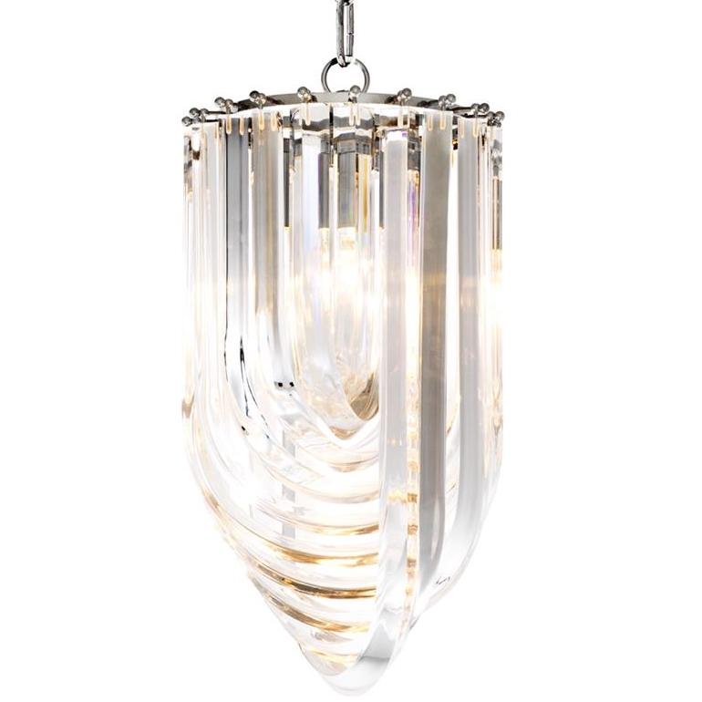 Люстра Chandelier Murano Clear 25 Прозрачный (Transparent) Никель в Самаре | Loft Concept 