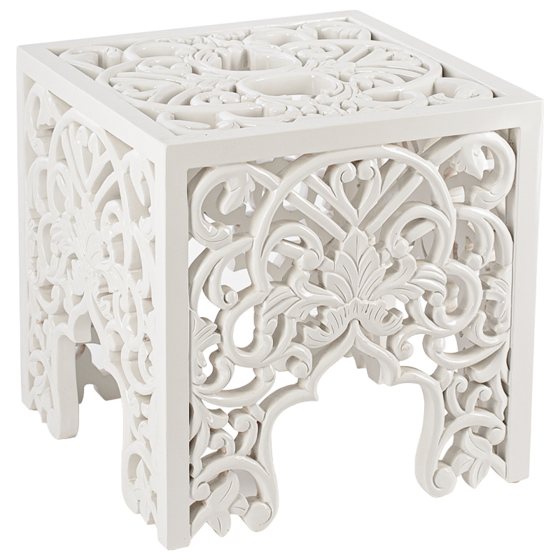 Приставной стол Side Table White lace Белый в Самаре | Loft Concept 