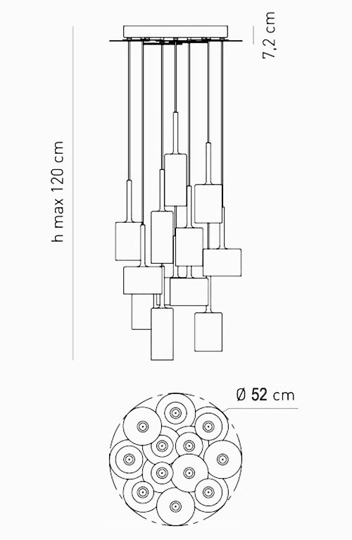 Люстра AXO Light Spillray Suspension Lamp в Самаре