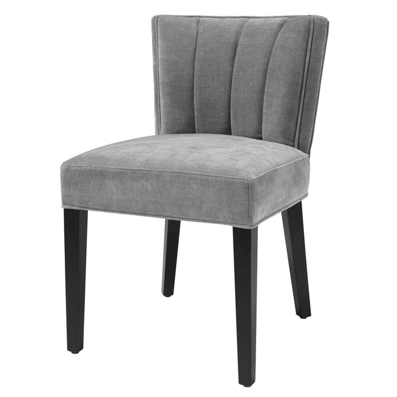 Стул Eichholtz Dining Chair Windhaven Grey Серый Черный в Самаре | Loft Concept 