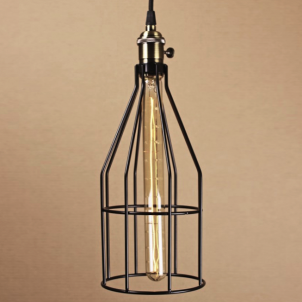 Подвесной светильник Wire Cage Pendant Twix Black Черный в Самаре | Loft Concept 