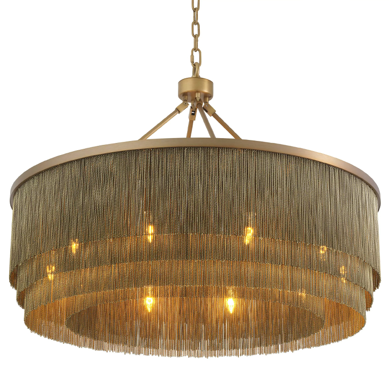 Люстра Eichholtz Chandelier Tissot L Brass Латунь в Самаре | Loft Concept 