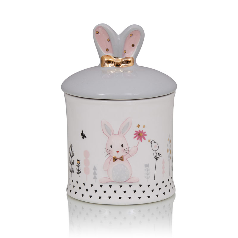 Ваза Kids Vase Bunny II Розовый пастельный Серый в Самаре | Loft Concept 