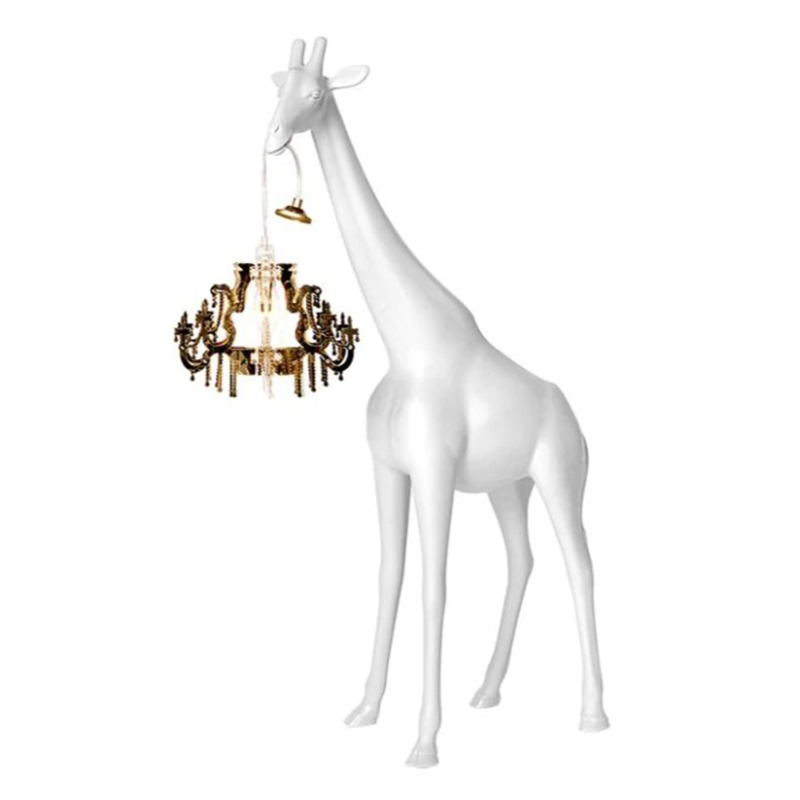 Настольная лампа белый жираф White Giraffe Table Lamp Белый в Самаре | Loft Concept 