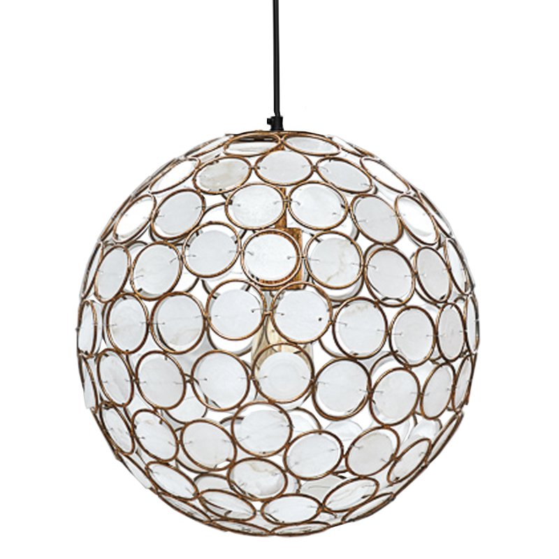 Seashell Ball pendant lamp  Белый Позолоченная ржавчина в Самаре | Loft Concept 