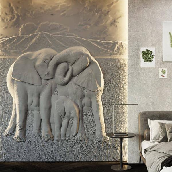 Барельеф ELEPHANTS  в Самаре | Loft Concept 