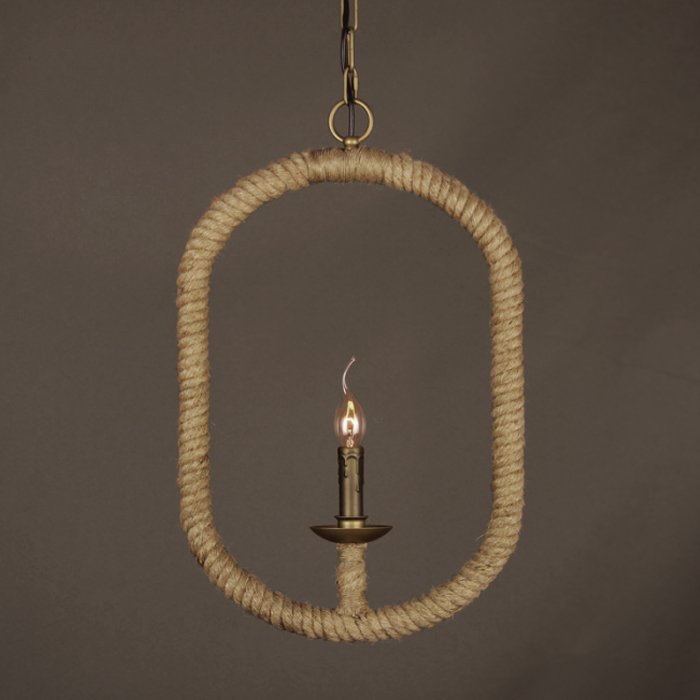 Подвесной светильник Oval Loft Rope Light  в Самаре | Loft Concept 