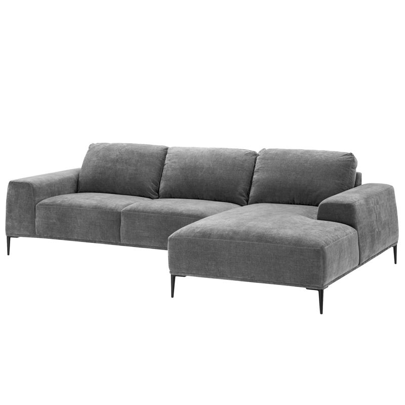 Диван Eichholtz Lounge Sofa Montado grey Серый Черный в Самаре | Loft Concept 