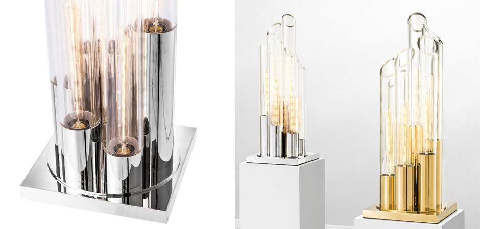 Настольная лампа Eichholtz Table Lamp Paradiso Nickel - Loft-Concept в Самаре