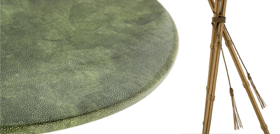 Green Stingray Skin Side Tables Green Stingray Skin Side Tables - Loft-Concept в Самаре