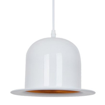 Подвесной светильник Pendant Lamp Banker Bowler Hat White II Белый в Самаре | Loft Concept 