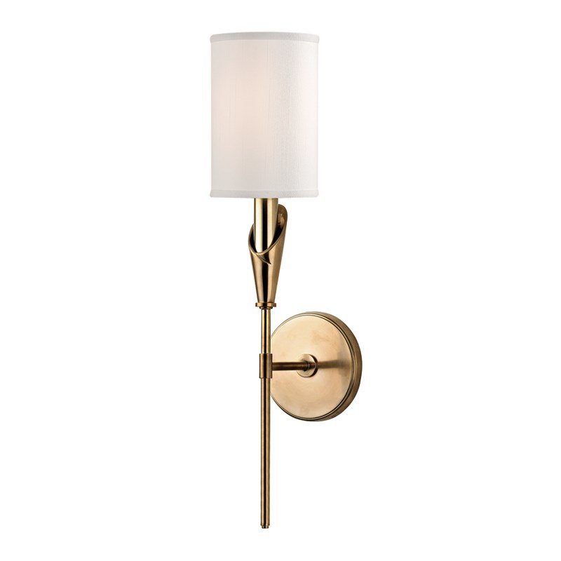 Настенный светильник Wall Sconce TATE 1311-AGB Латунь Белый в Самаре | Loft Concept 