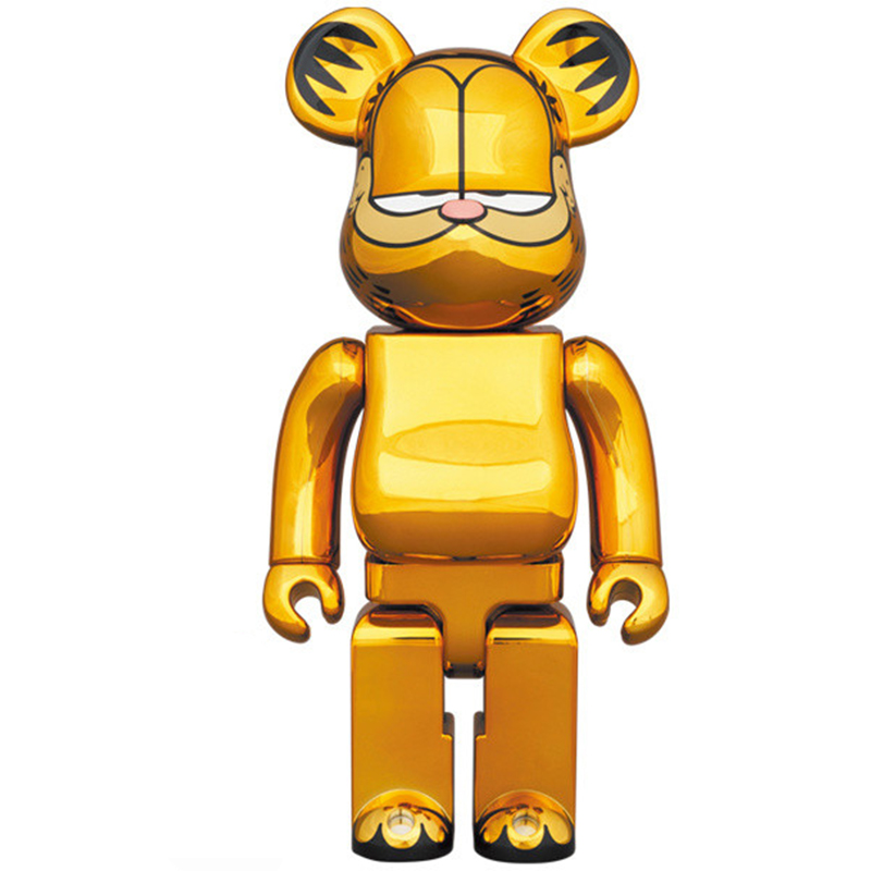 Статуэтка Bearbrick Garfield Глянцевое золото в Самаре | Loft Concept 