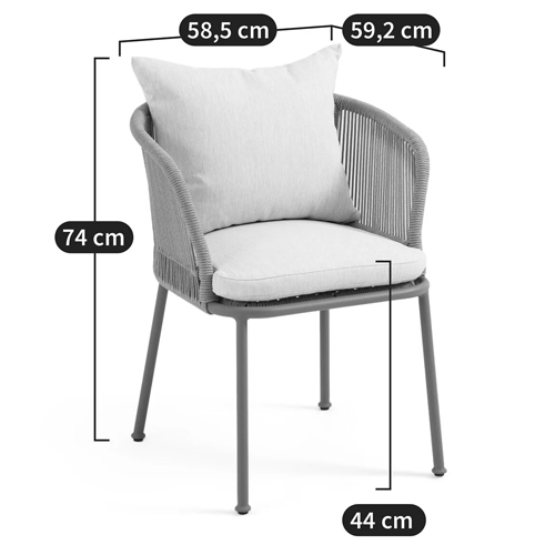 Кресло уличное Bonnie Beige Chair в Самаре