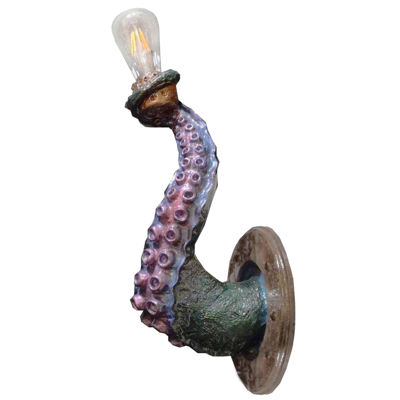 Бра Лиловый Осьминог Wall Lamp Lilac Octopus Лиловый Зеленый Коричневый винтаж в Самаре | Loft Concept 