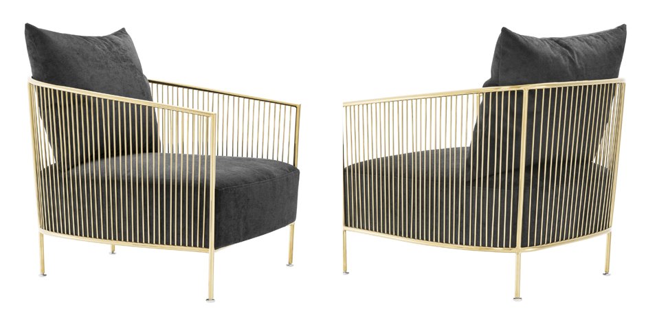 Кресло Eichholtz Chair Knox Gold Кресло Eichholtz Chair Knox Gold - Loft-Concept в Самаре