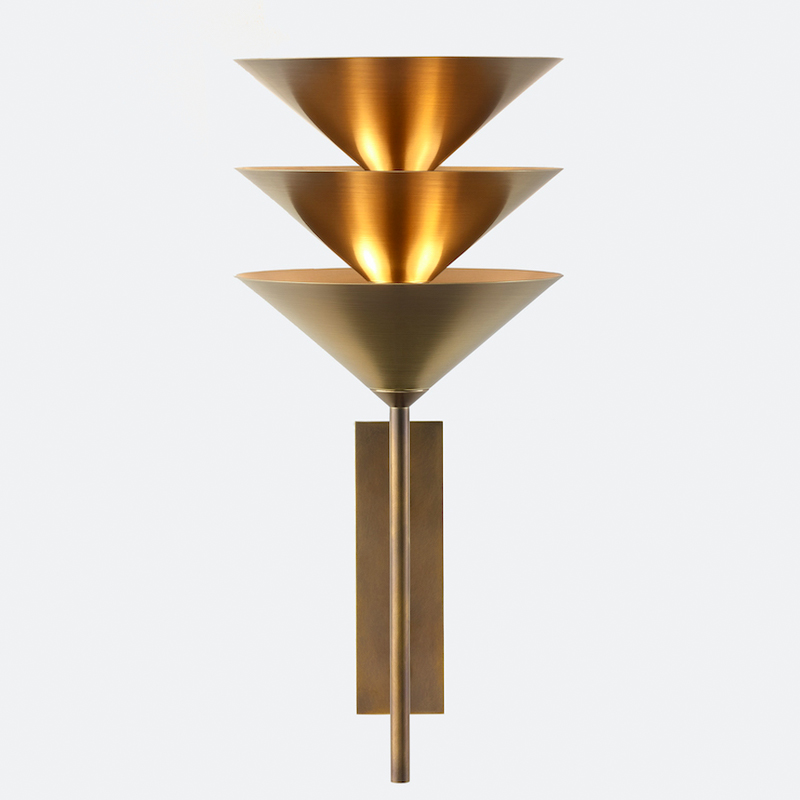 Бра WALL STACK III WALL SCONCE Латунь в Самаре | Loft Concept 