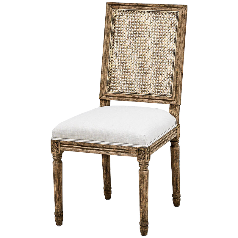 Стул French Provence Rattan Beige Stool Коричневый Бежевый в Самаре | Loft Concept 