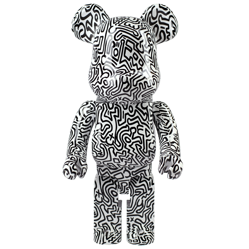 Статуэтка  Bearbrick Keith Haring Ver. 4 Черно-белый в Самаре | Loft Concept 