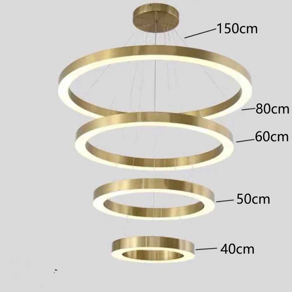 Люстра Light Ring Vertical Латунь в Самаре
