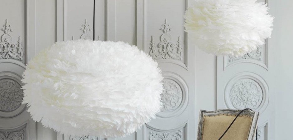 Люстра из перьев Plumage White Люстра из перьев Plumage White - Loft-Concept в Самаре