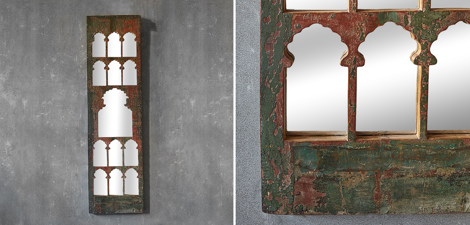 Зеркало Nitya Grey Mango Mirror - фото