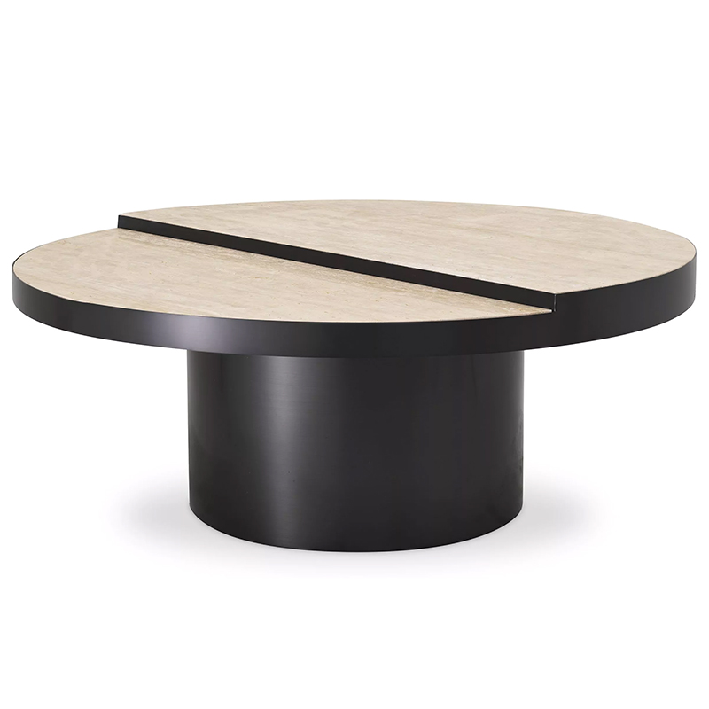 Кофейный стол Eichholtz Coffee Table Excelsior Песочный Черный в Самаре | Loft Concept 