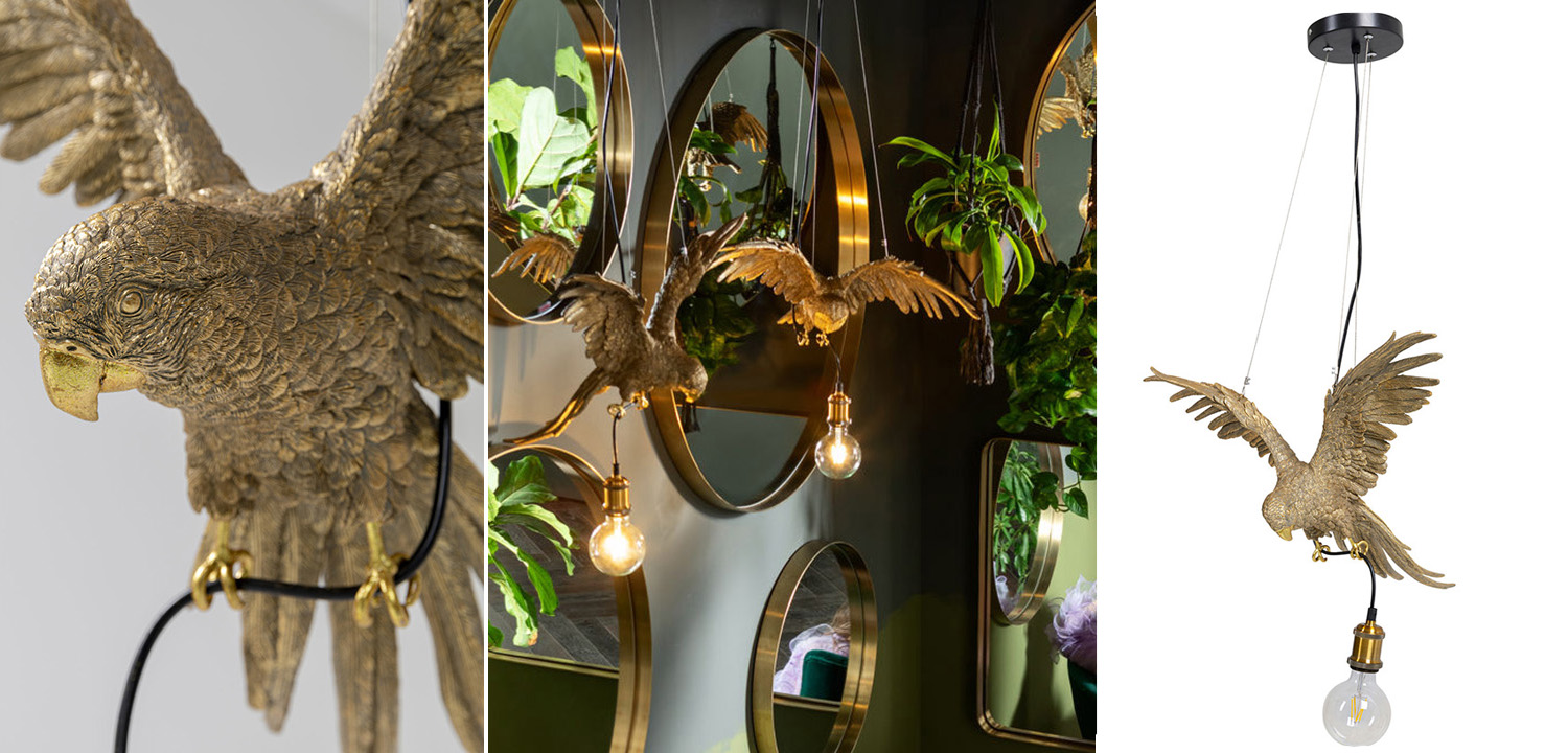 Подвесной Светильник Золотой Попугай Golden Parrot - фото