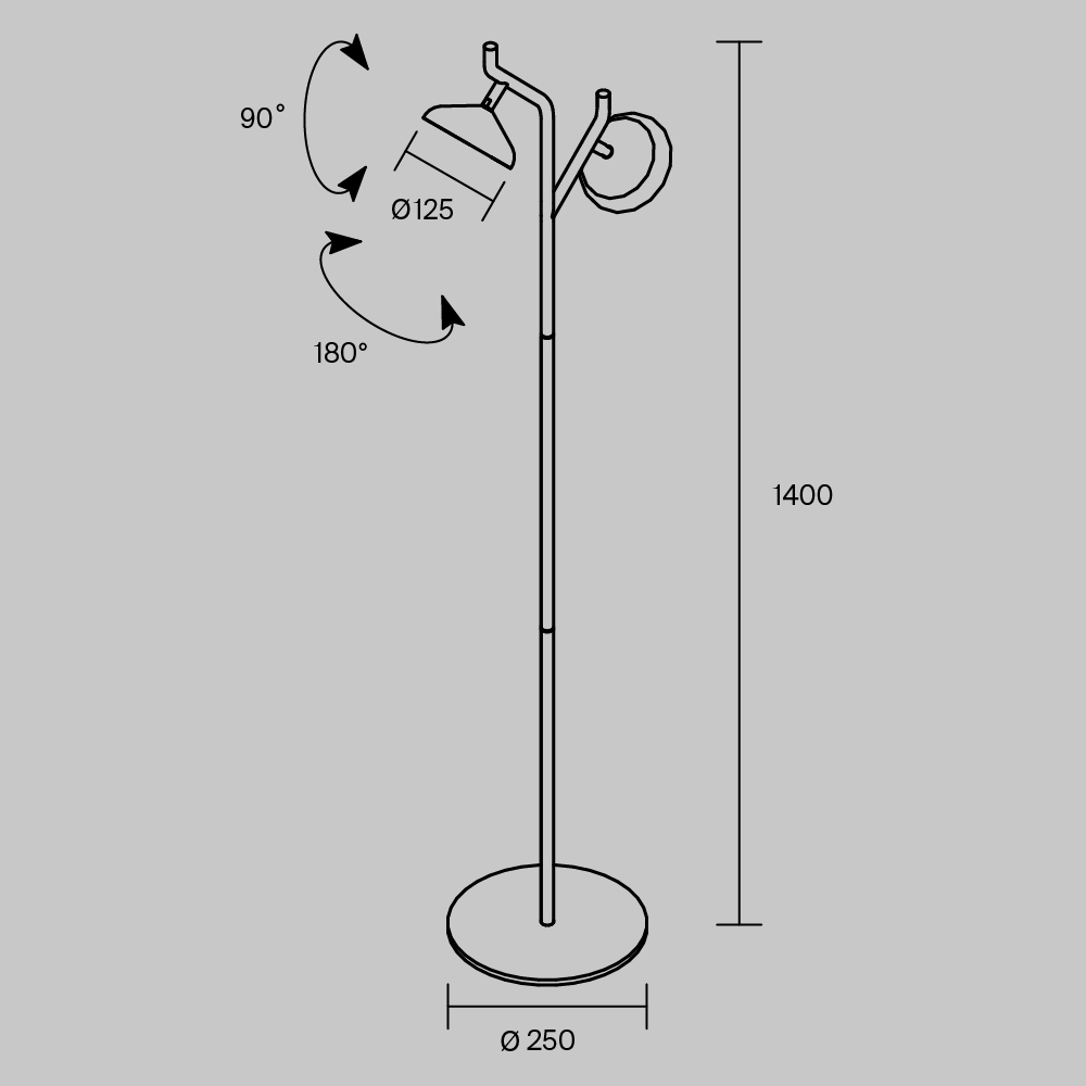 Напольный светильник Vita 3000К 18Вт в Самаре